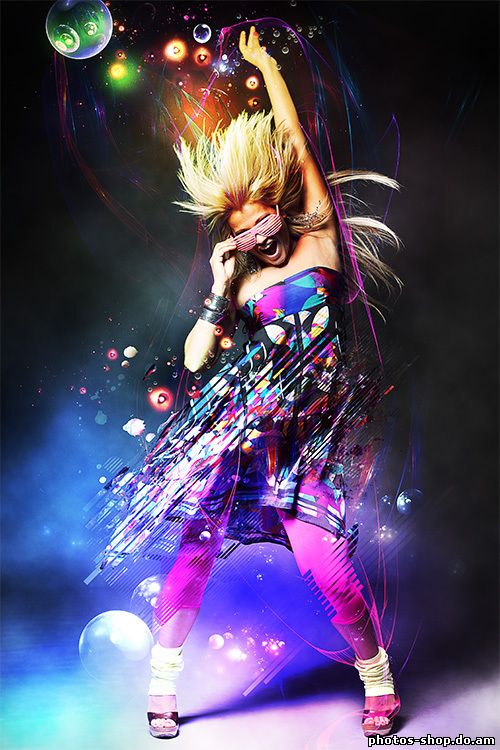 Световые эффекты в Фотошоп рисовать в фотошоп