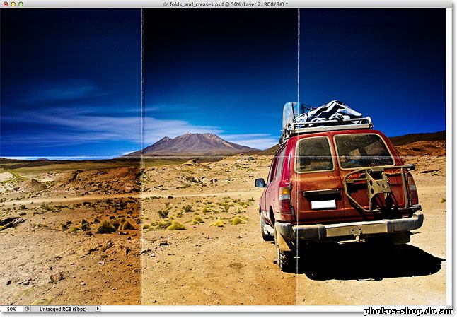 Складки и складки эффект в Photoshop рисовать в фотошоп