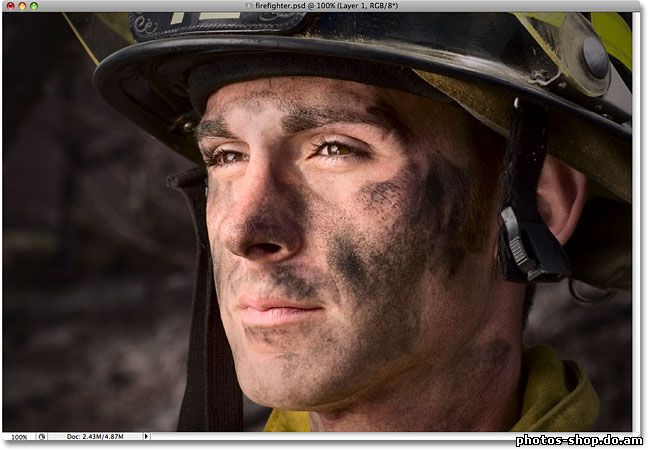 Потемнение края фотографии в Photoshop рисовать в фотошоп