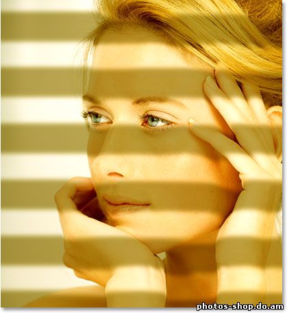 Кастинг Свет через окно жалюзи в Photoshop рисовать в фотошоп