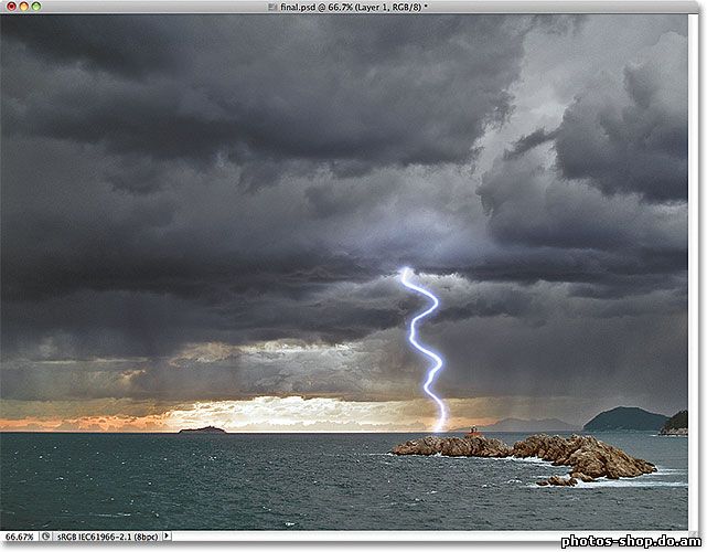 Молния Действие С Photoshop рисовать в фотошоп