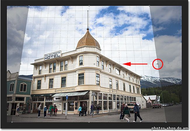 Photoshop CS6 Новые возможности - Перспектива Crop Tool рисовать в фотошоп