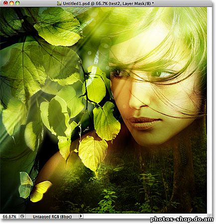 Открытие нескольких изображений в качестве Photoshop Слои рисовать в фотошоп