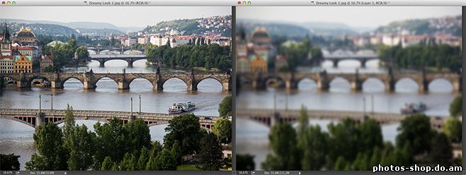 Создание мечтательной фокусе, эффект рисовать в фотошоп