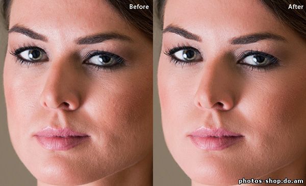 Смягчение тона кожи и Добавление текстуры еще в рисовать в фотошоп